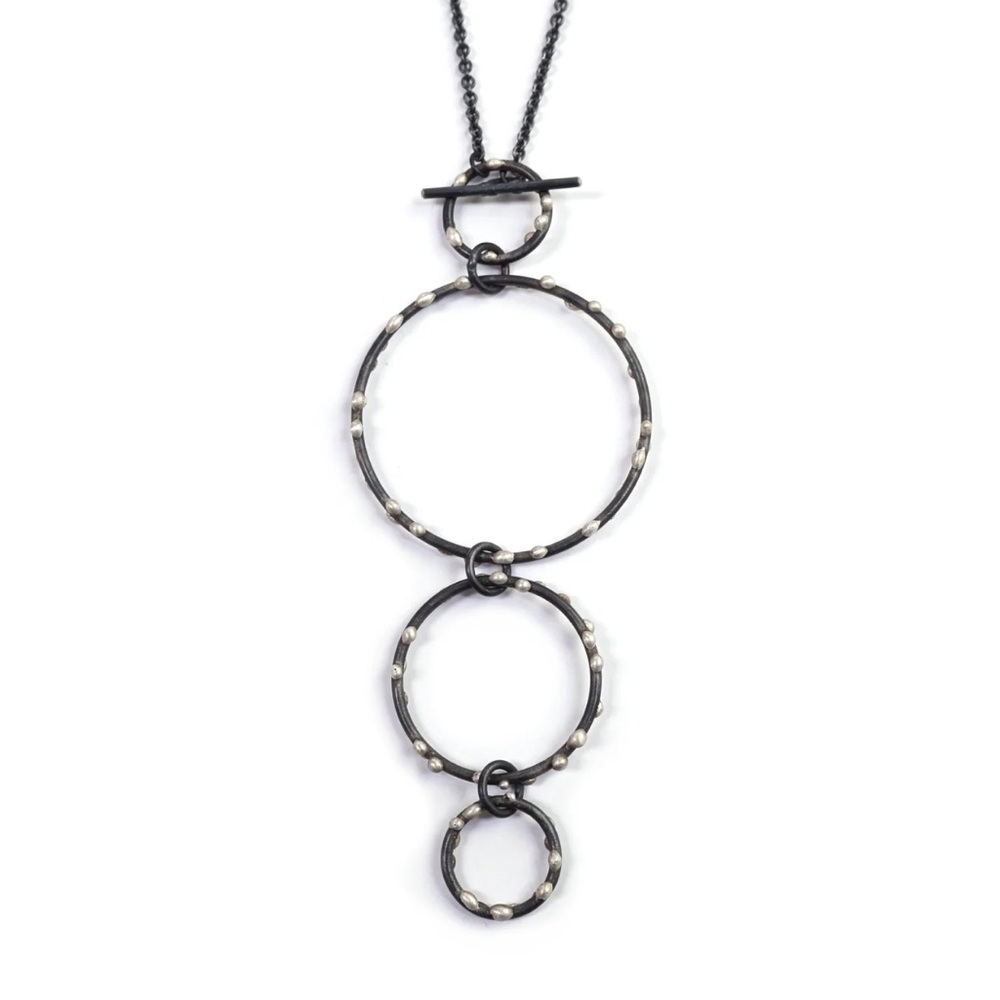 DeFeo necklace silver on steel Megan Auman - Picture 3 of 8